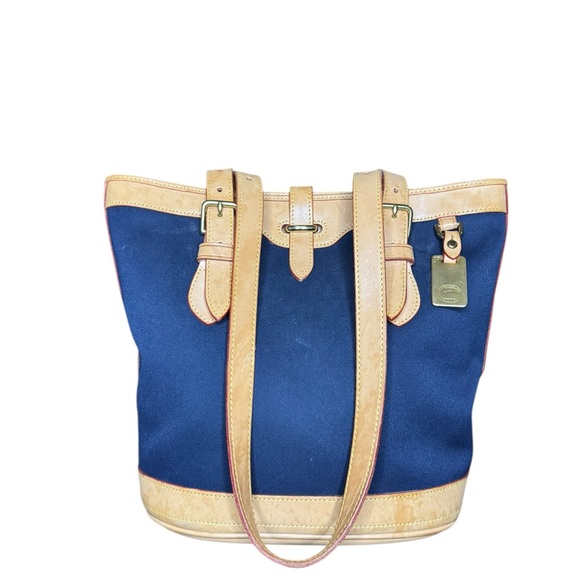 Dooney USA Cabriolet Canvas and Leather Bucket Bag - Picture 6 of 13